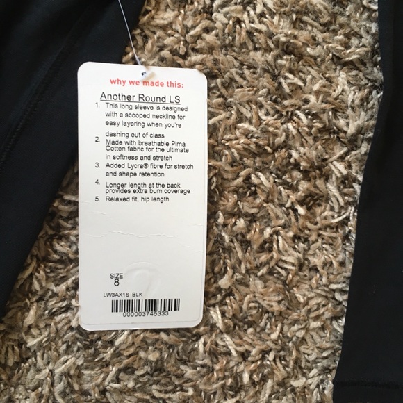 NWT Lululemon Another Round LS - Picture 3 of 4